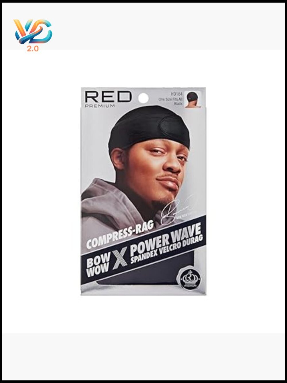 Compression Wave Cap Adjustable Hook-and-Loop Strap Spandex Durag Alternative
